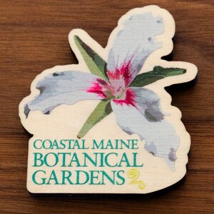 CMBG WOODEN TRILLIUM MAGNET